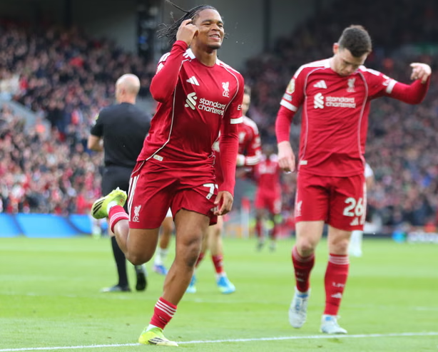 Rio Ngumoha sparks Liverpool win over wasteful Fulham with first Anfield goal